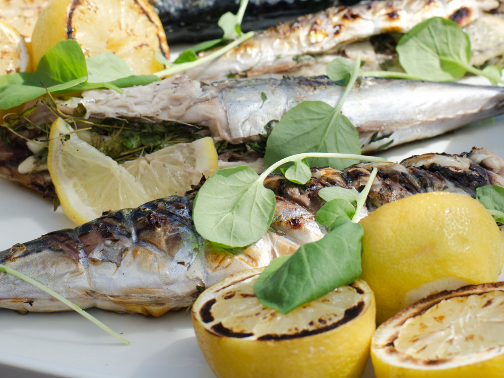 Masse deilig fisk på grillen!