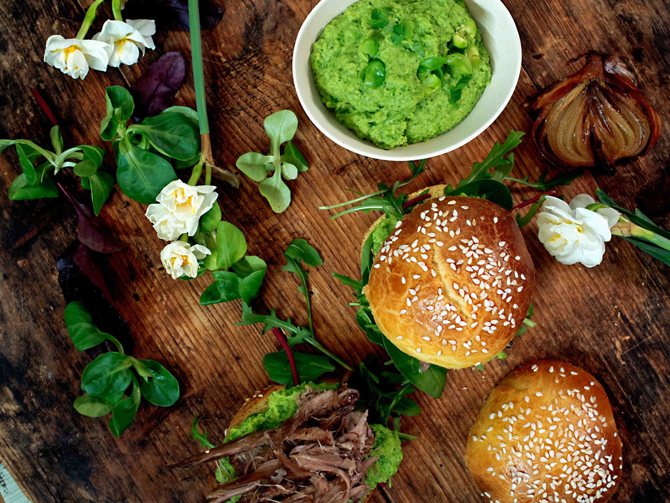 Brioche hamburgerbrød