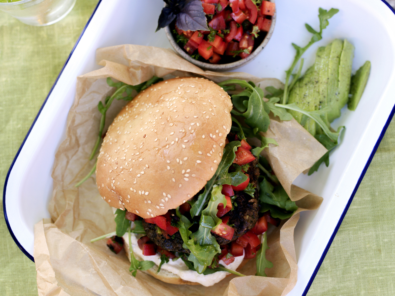Skikkelig saftig vegetarburger