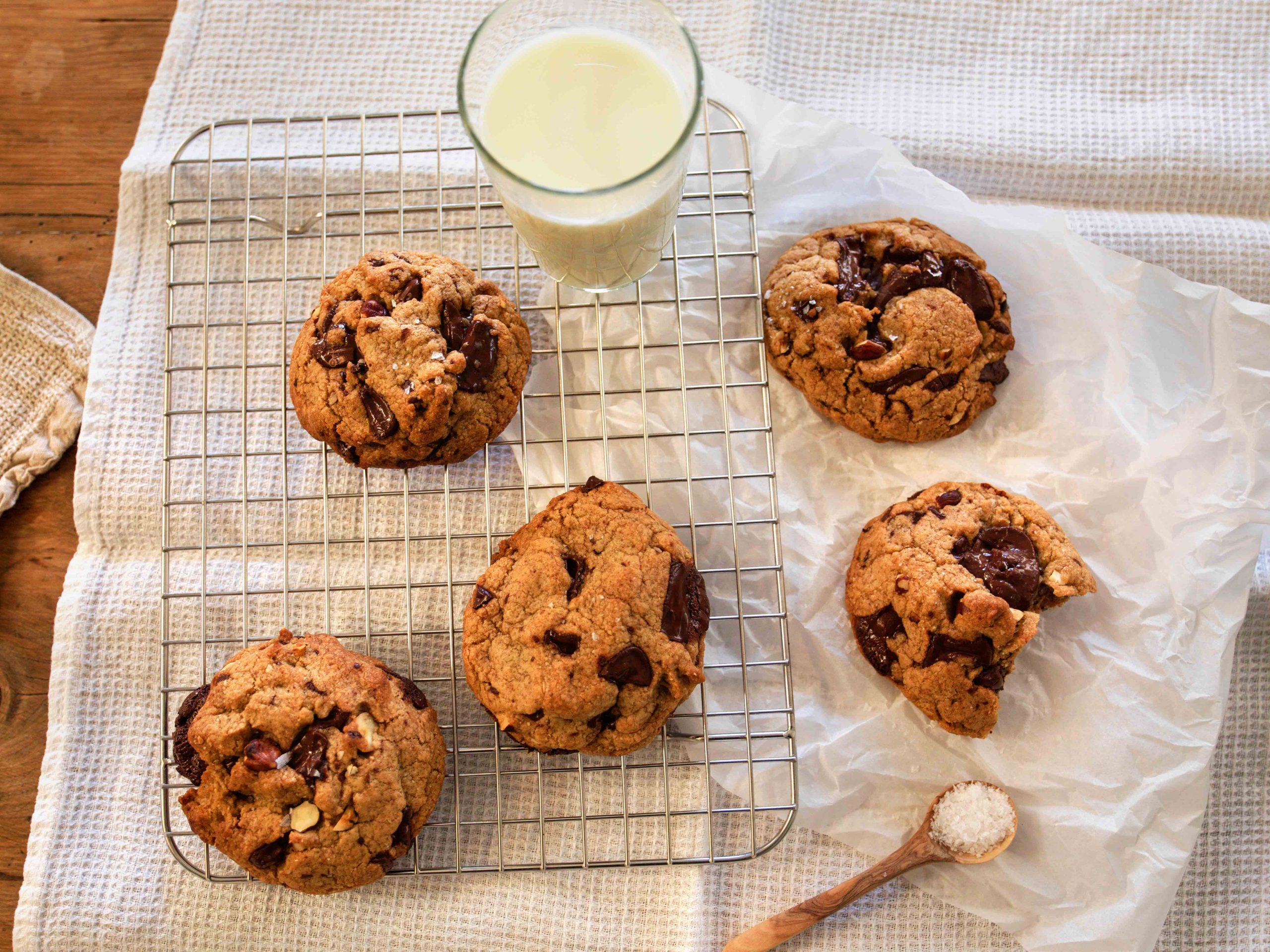 Sjokoladecookies med hasselnøtter